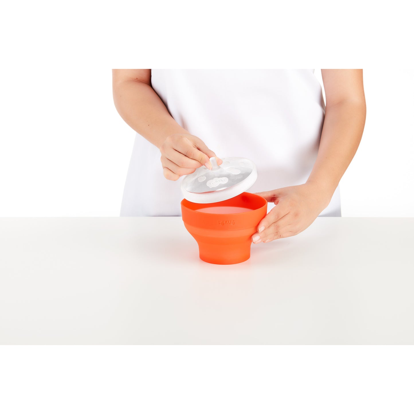 Set of 2 Mini Microwave Pop Corn - Red