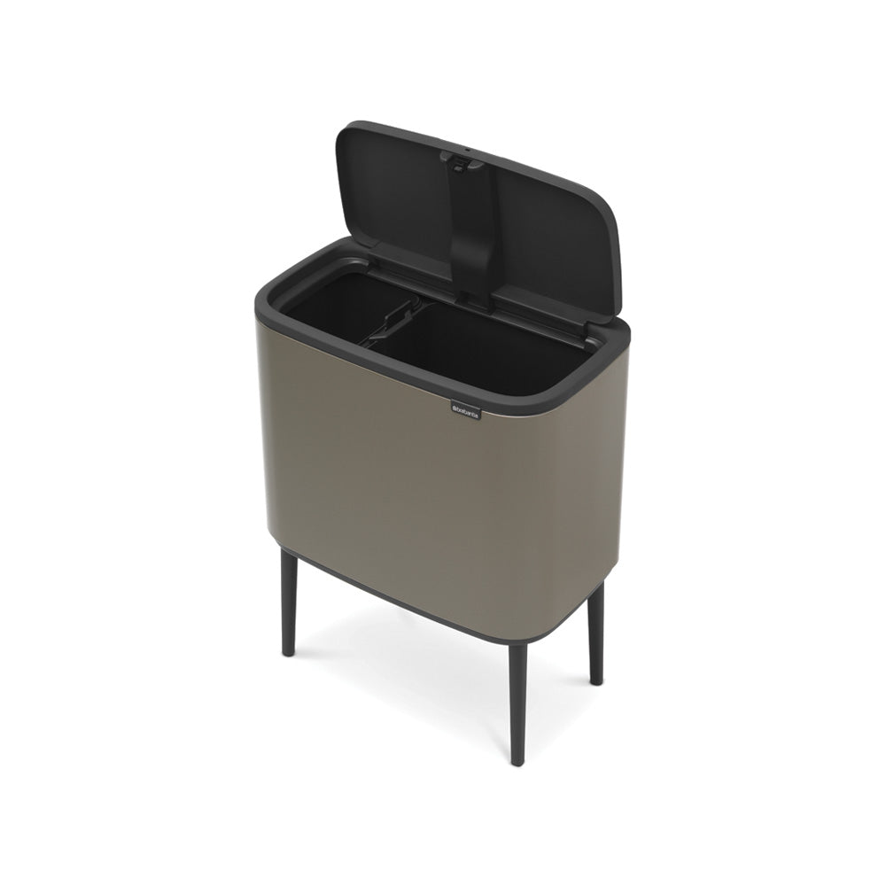 Bo Touch Bin 11 + 23 litre - Platinum