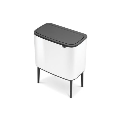 Bo Touch Bin 11 + 23 Litre - White