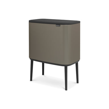 Bo Touch Bin 3 x 11 litre - Platinum