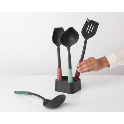 Tasty+ Kitchen Utensils Set plus Stand - Mixed Colours
