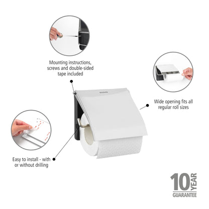 Toilet Roll Holder - Brilliant Steel