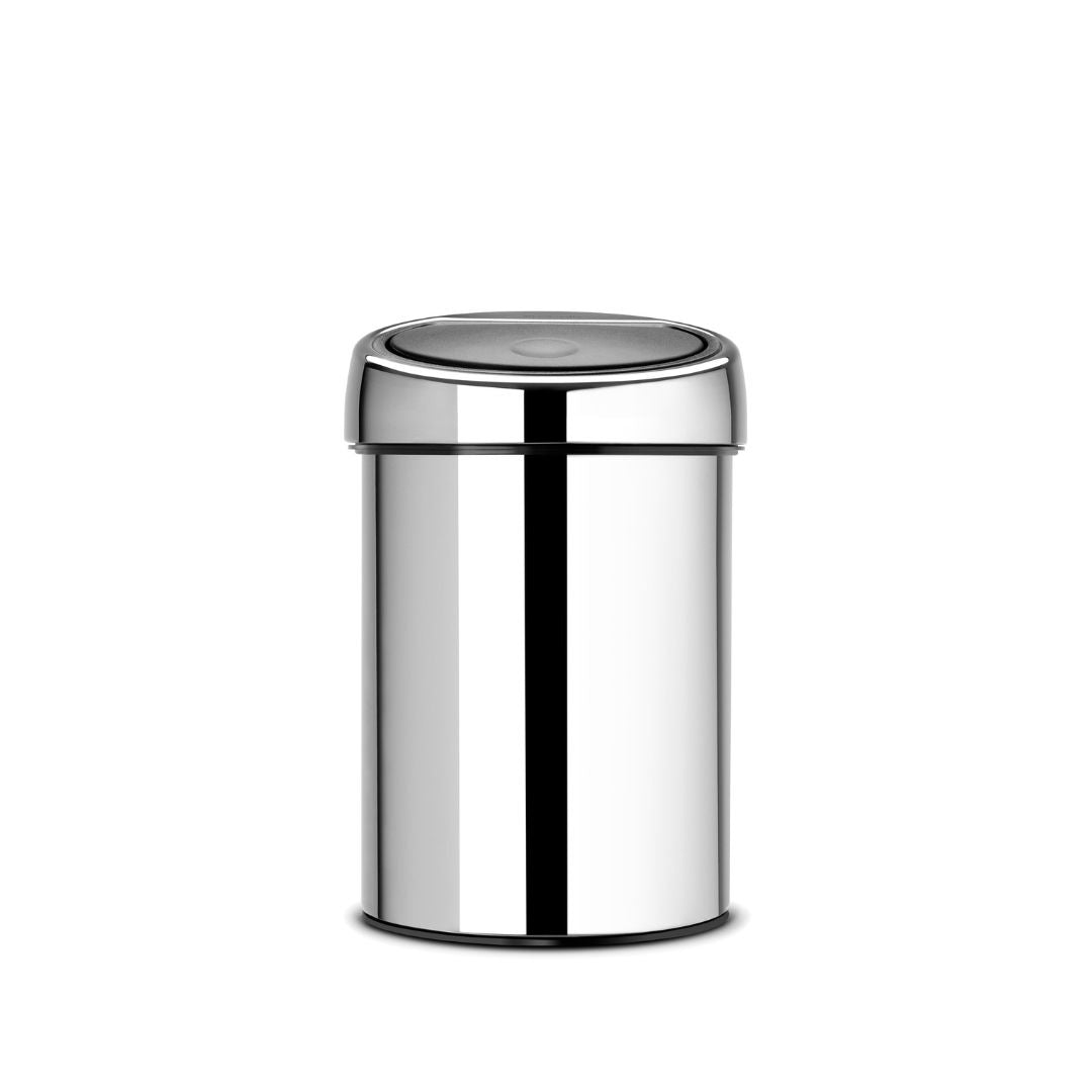 Touch Bin 3 Litre - Brilliant Steel