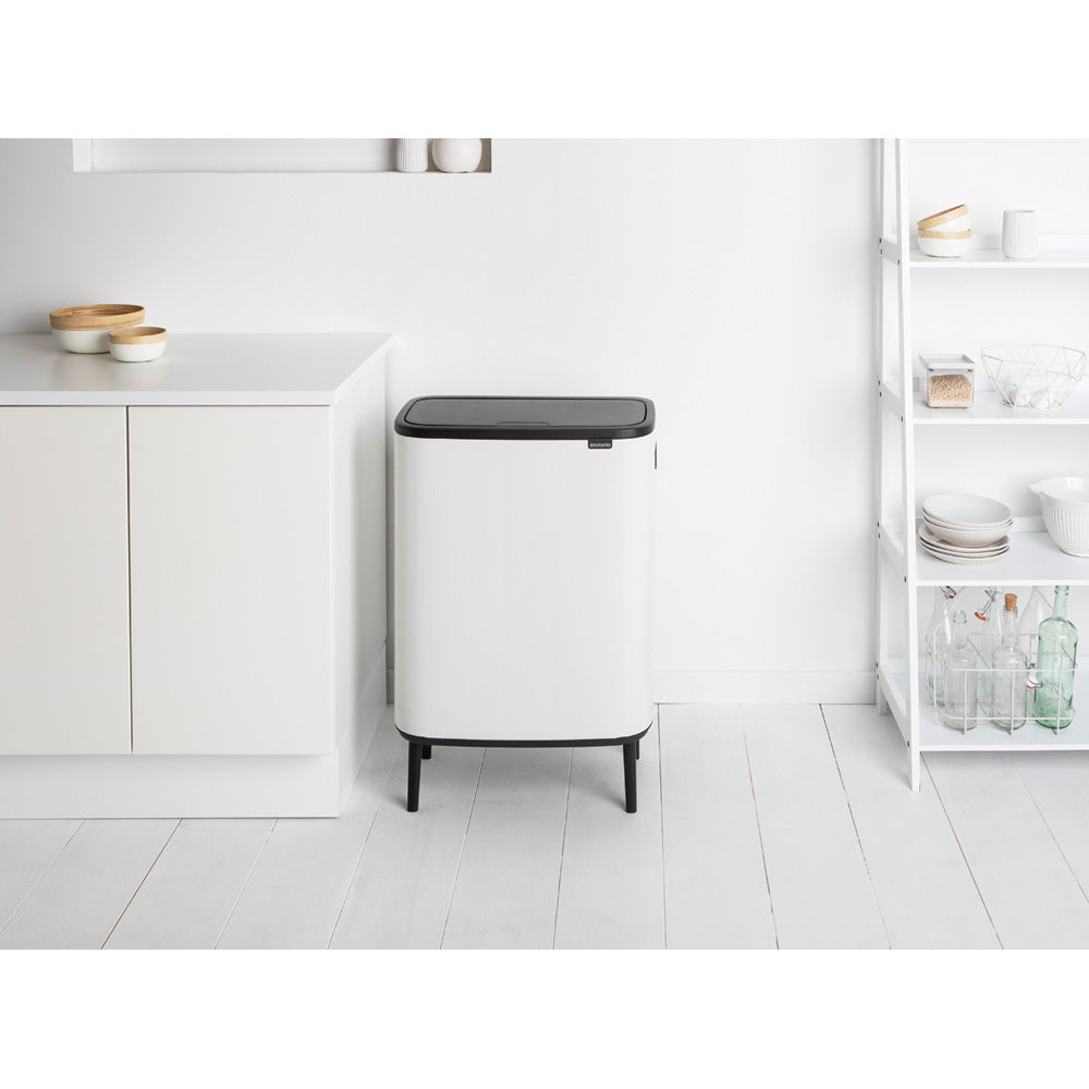 Bo Touch Bin Hi 60 litre - White