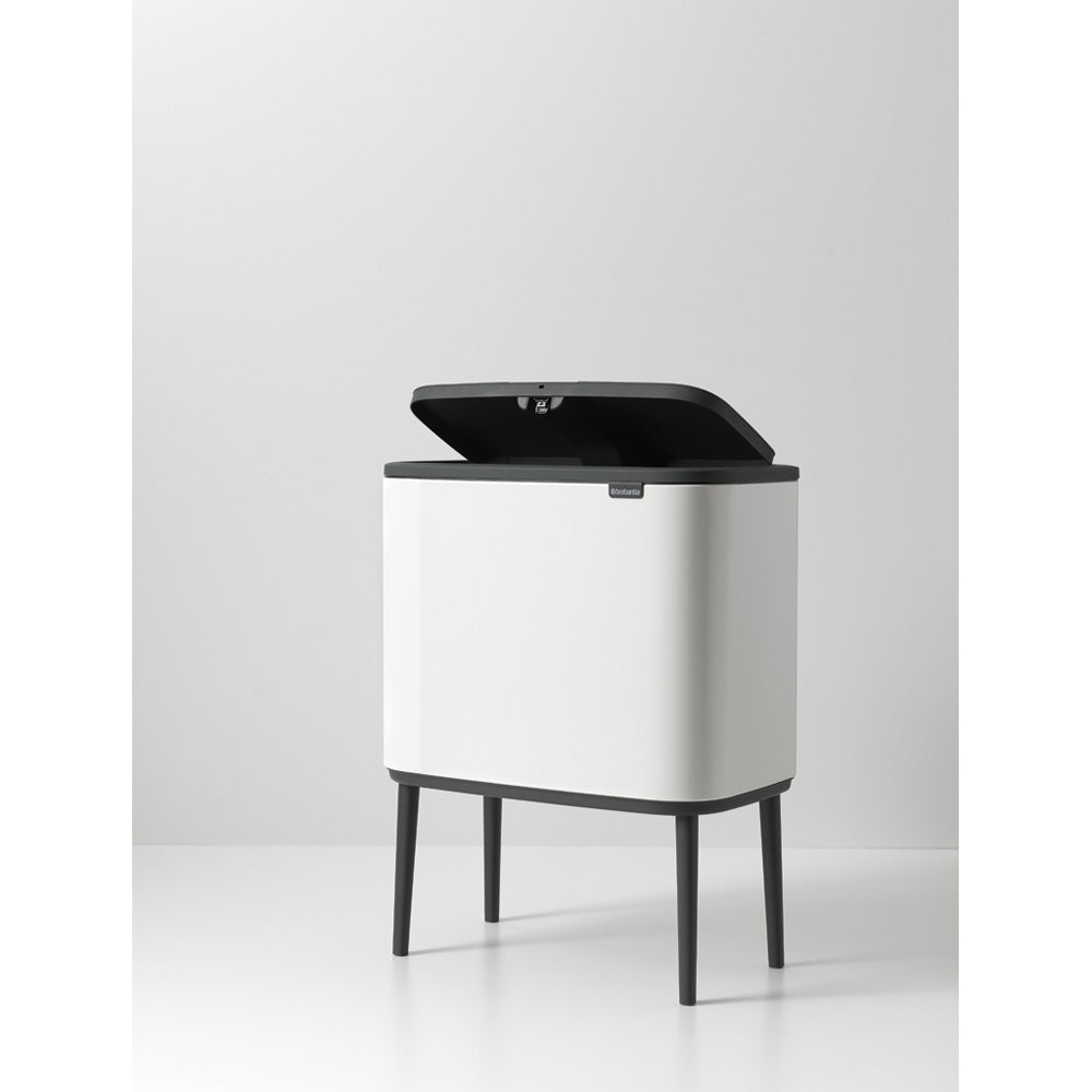 Bo Touch Bin 3 x 11 Litre - White