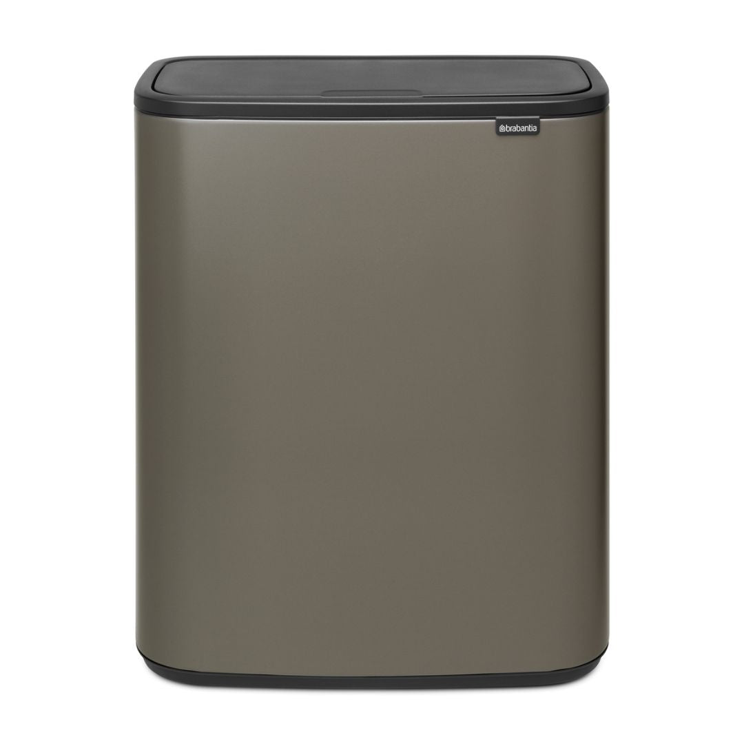 Bo Touch Bin 2 x 30 litre - Platinum