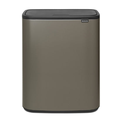 Bo Touch Bin 2 x 30 litre - Platinum
