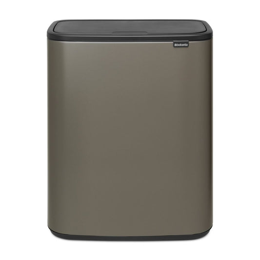 Bo Touch Bin 2 x 30 litre - Platinum