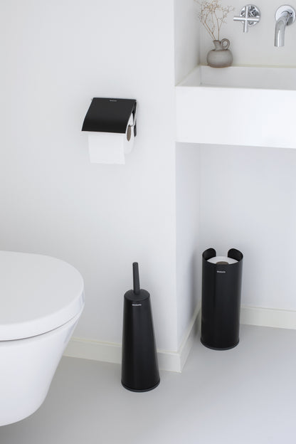 Toilet Accessory Set of 3 - Matt Black