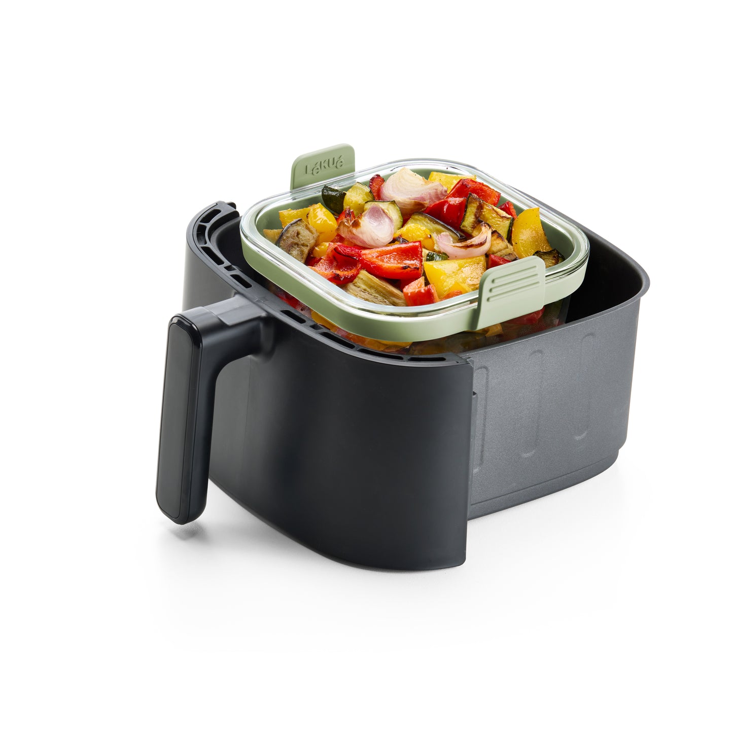Air fryer Square Glass Dish - Transparent