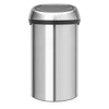 Touch Bin 60 Litre - Matt Steel