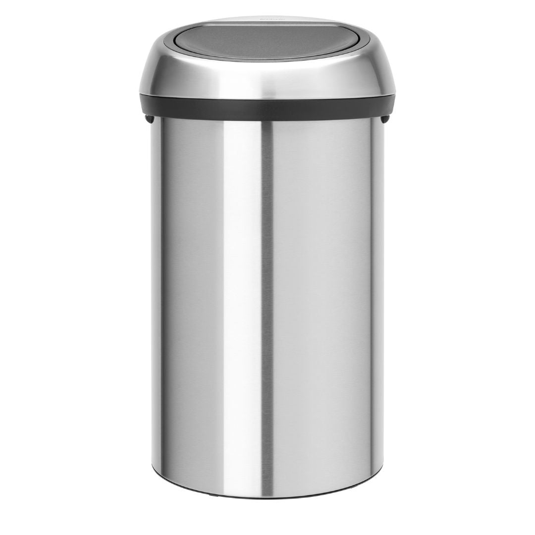 Touch Bin 60 Litre - Matt Steel