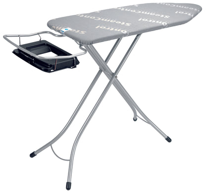Ironing Board 124x45cm (C) Foldable Steam Unit Holder Steam Control with Aqua Bowl