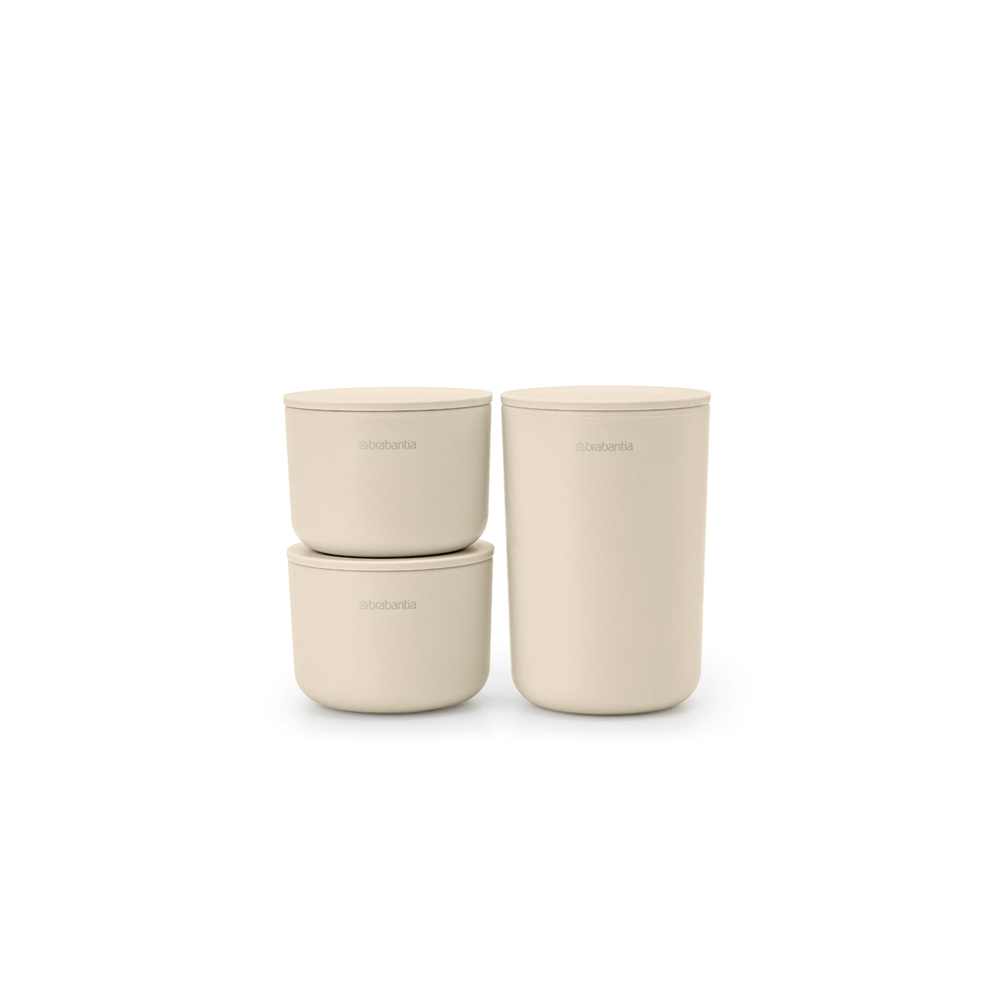 ReNew Storage Pots Set of 3 - Soft Beige