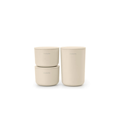 ReNew Storage Pots Set of 3 - Soft Beige