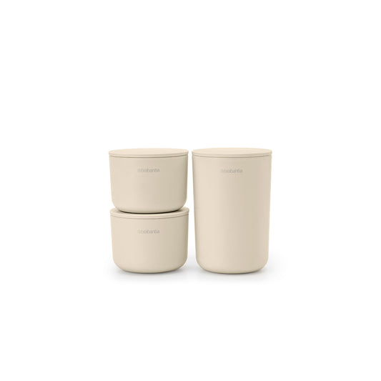 ReNew Storage Pots Set of 3 - Soft Beige