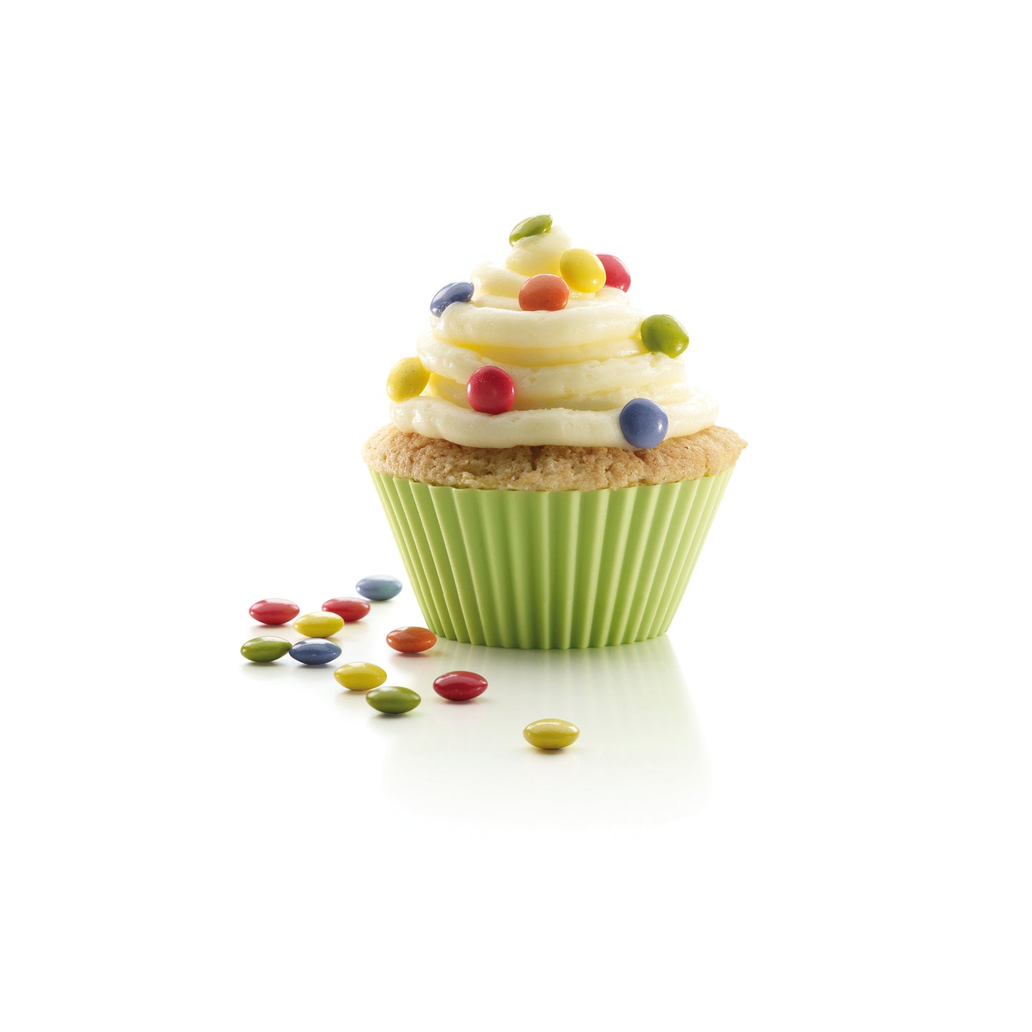 Silicone Big Muffin Cases Set of 6, 10cm