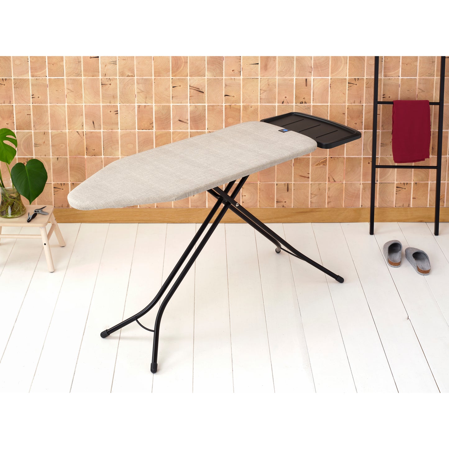Ironing Board C, 124x45 cm, Solid Steam Unit Holder -  Denim Grey