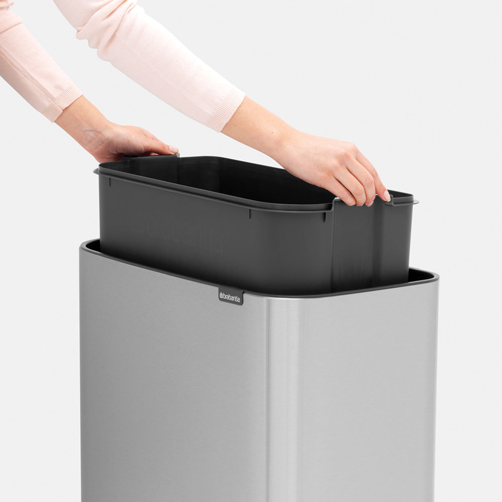 Bo Touch Bin 36 Litre - Fingerprint Proof Matt Steel