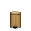 NewIcon Pedal Bin, 5L - Warm Brass