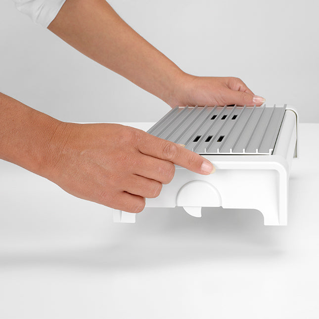 Food Warmer, 2 Burner, White/Grey Grill