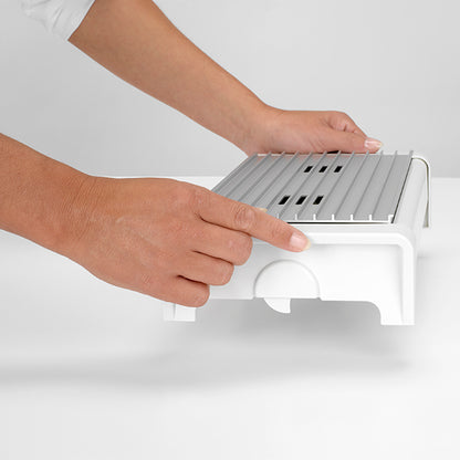 Food Warmer, 2 Burner, White/Grey Grill