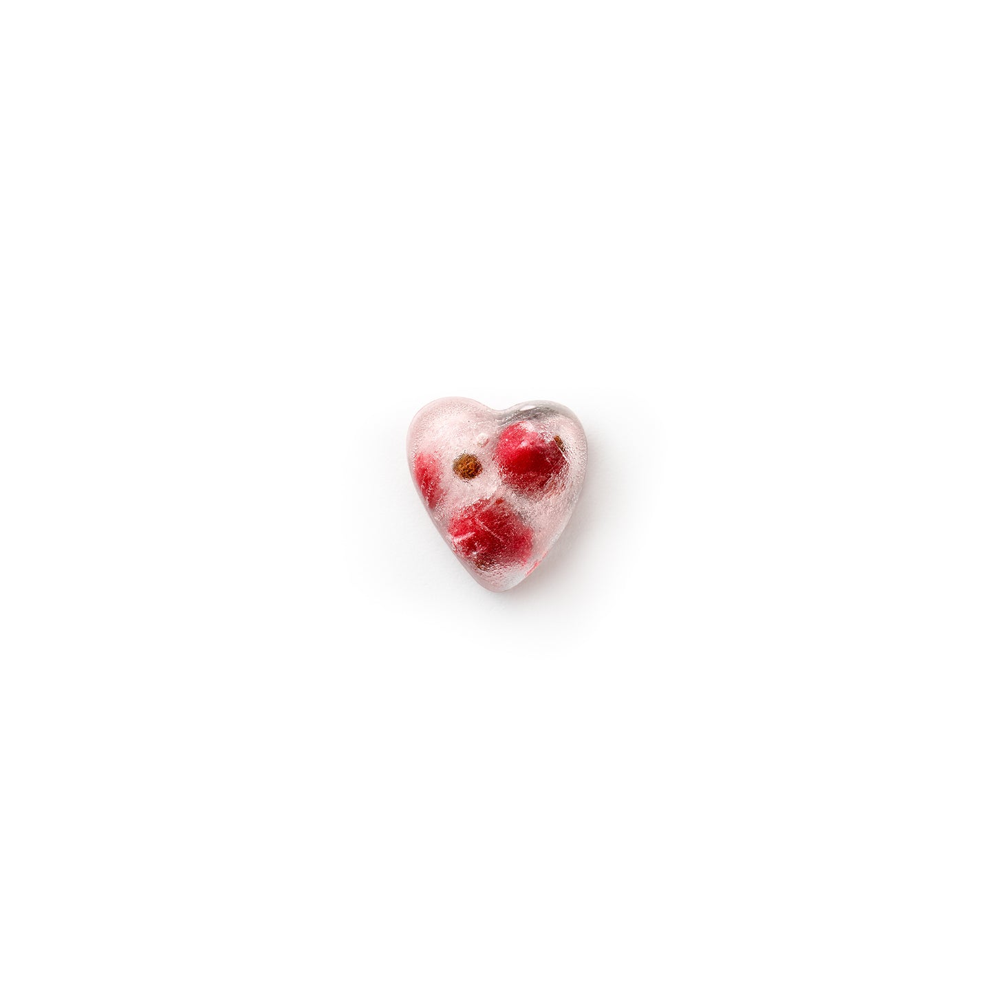 Heart Ice Cube Tray with Lid - Red