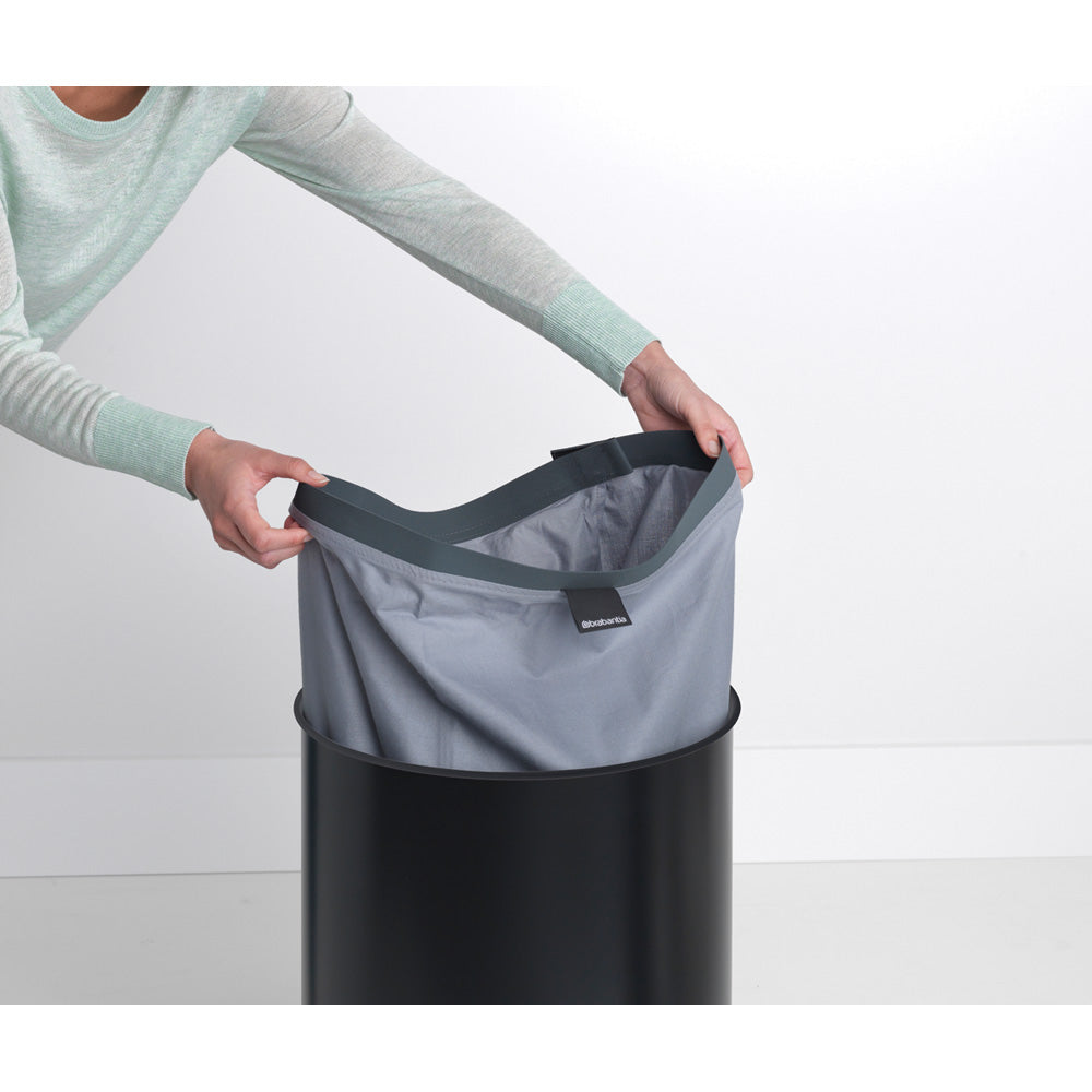 Laundry Bin 60 litre with Cork Lid - Matt Black