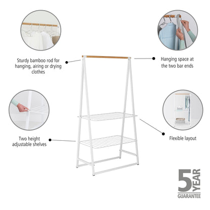 Linn Clothes Rack, Large - White