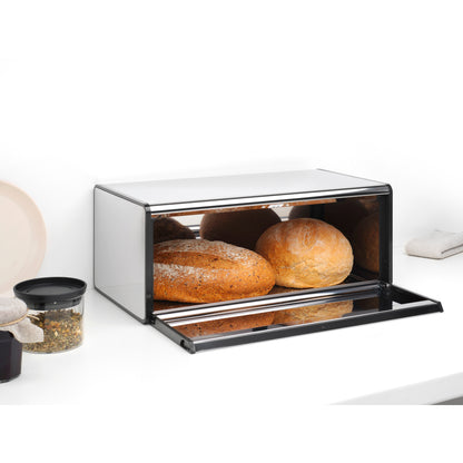 Bread Bin - Fall Front - Brilliant Steel