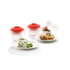 Set of 2 Microwave Ovo - Red