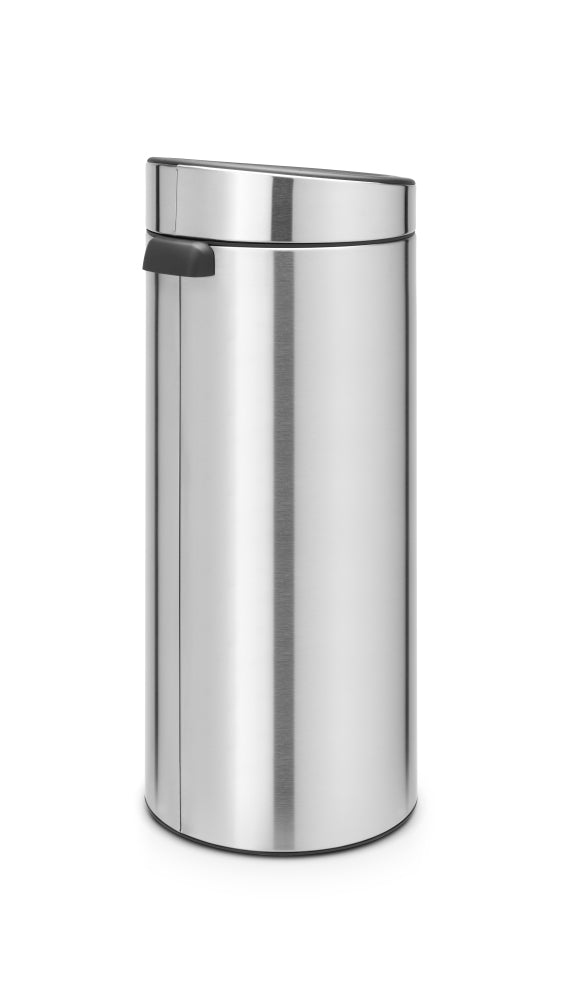 Touch Bin New 30 Litre - Fingerprint Proof Matt Steel