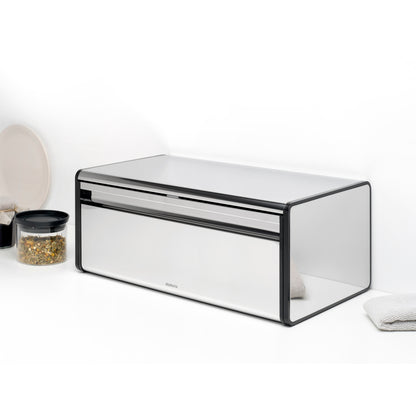 Bread Bin - Fall Front - Brilliant Steel