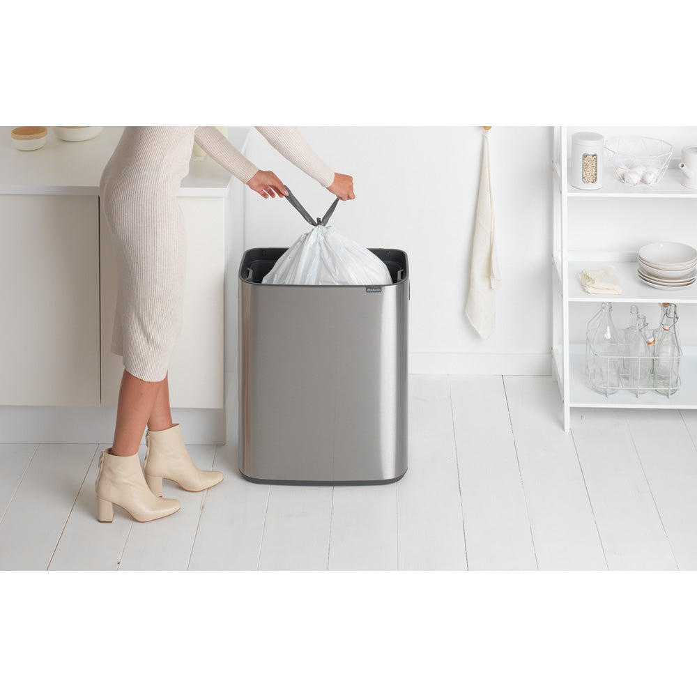 Bo Touch Bin 60 litre - Matt Steel Fingerprint Proof