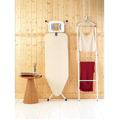 Ironing Board C, 124x45 cm, Solid Steam Iron Rest - Ecru