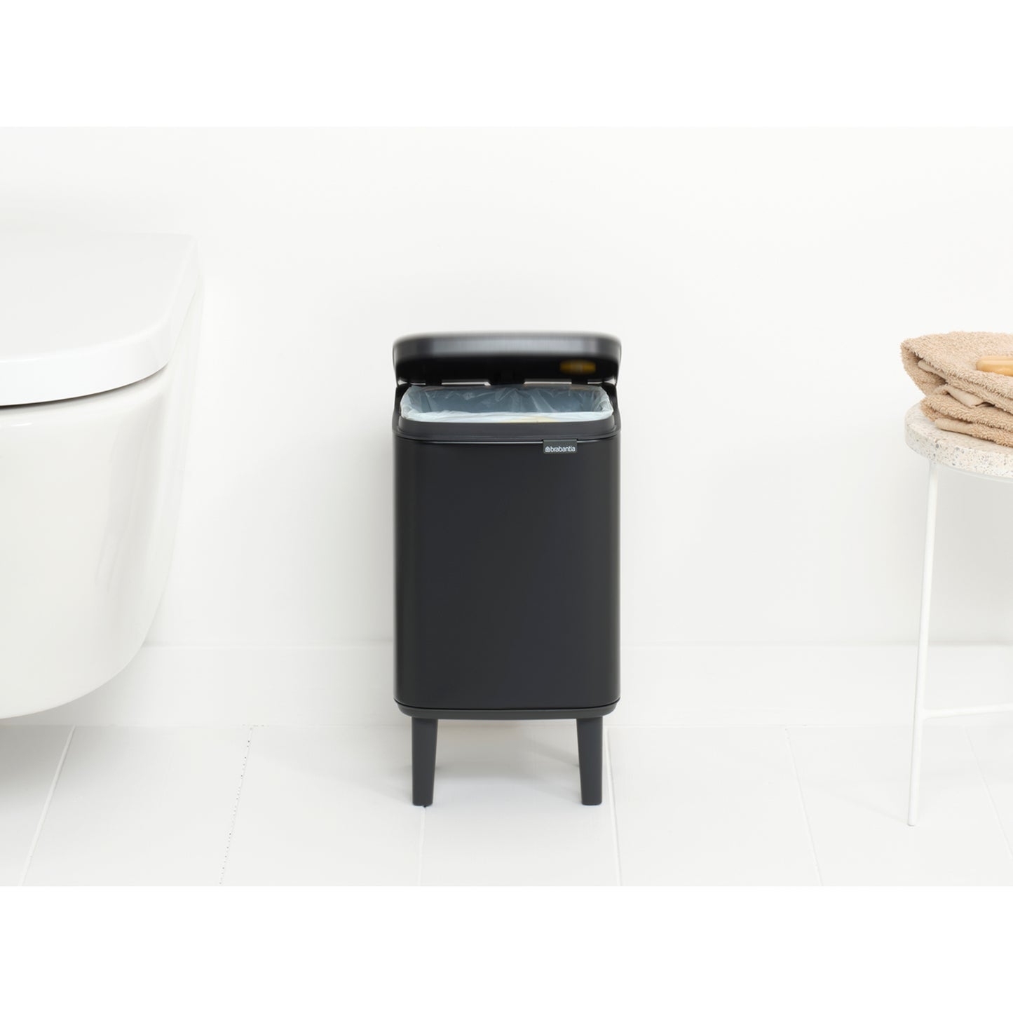Bo Waste Bin Hi 4 litre - Matt Black
