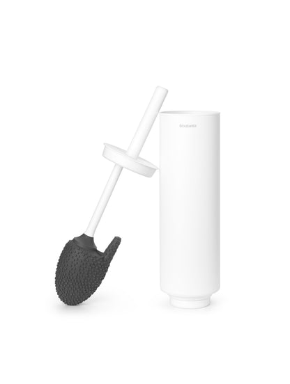 MindSet Toilet Brush and Holder - Mineral Fresh White