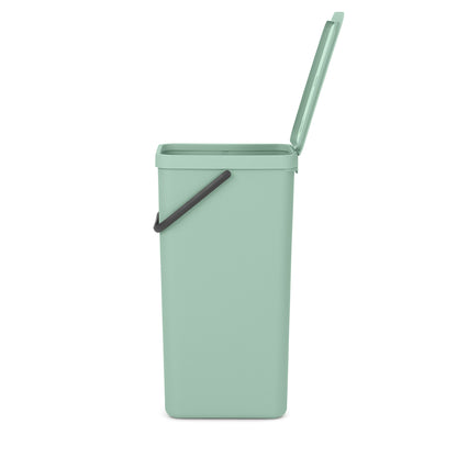 Sort & Go Waste Bin 40 litre - Jade Green