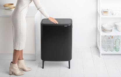 Bo Touch Bin Hi 2 x 30 litre - Matt Black