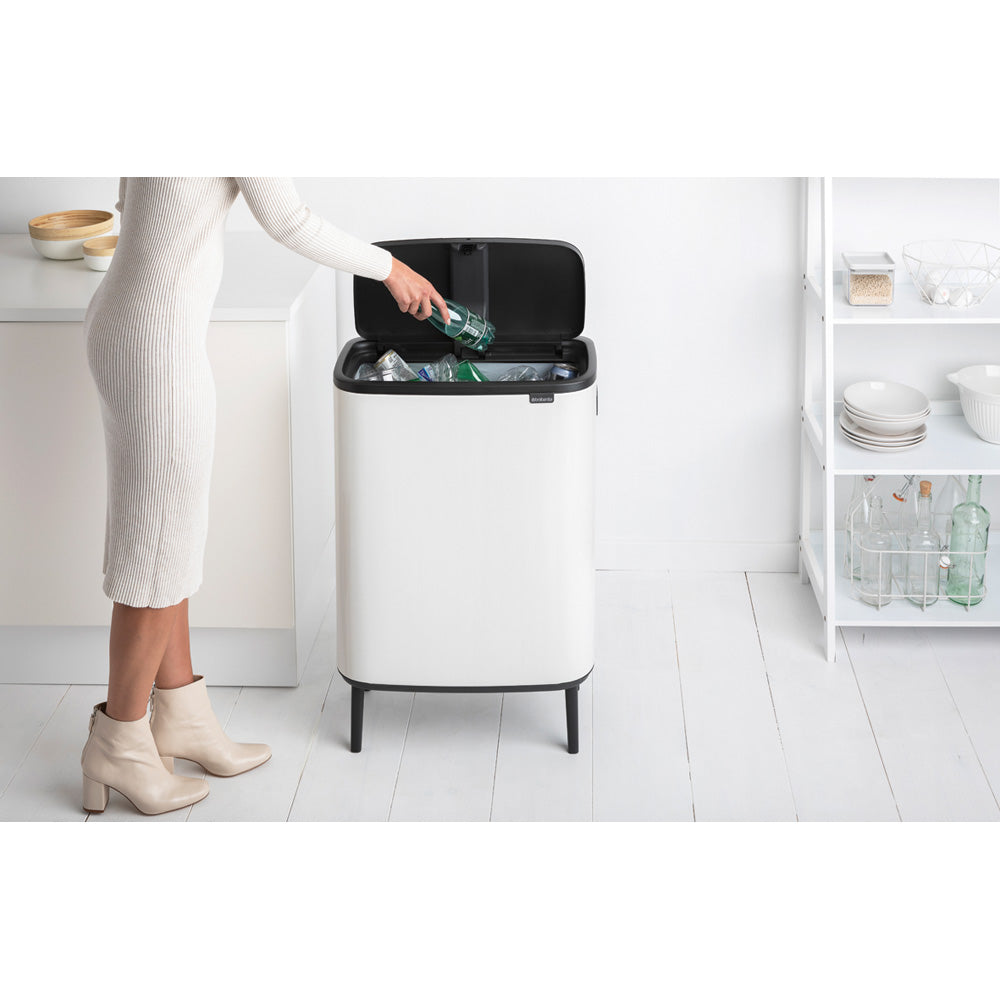 Bo Touch Bin Hi 60 litre - White
