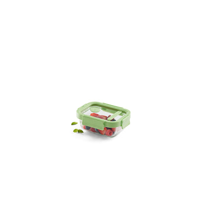 Glass leakproof Container Rect. 370ml
