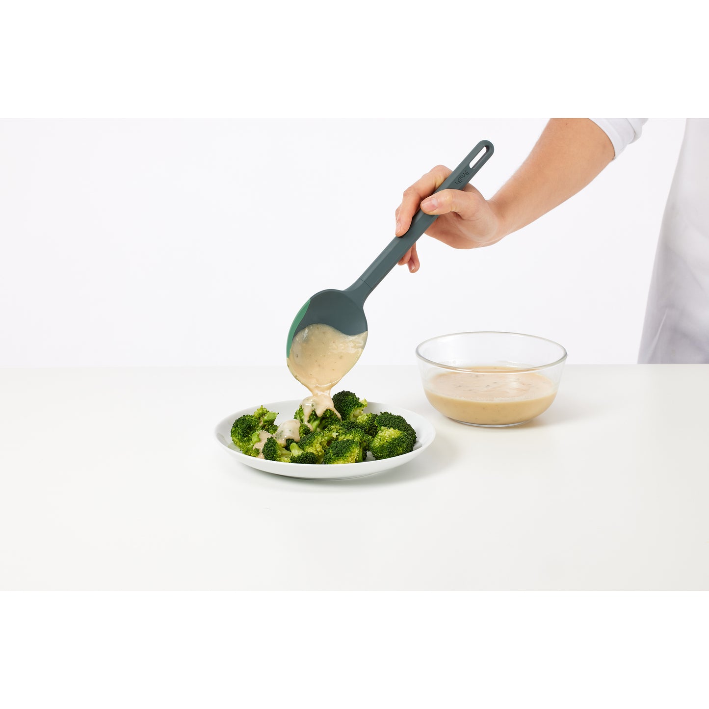 Non-Scratch Serving Spoon - Green