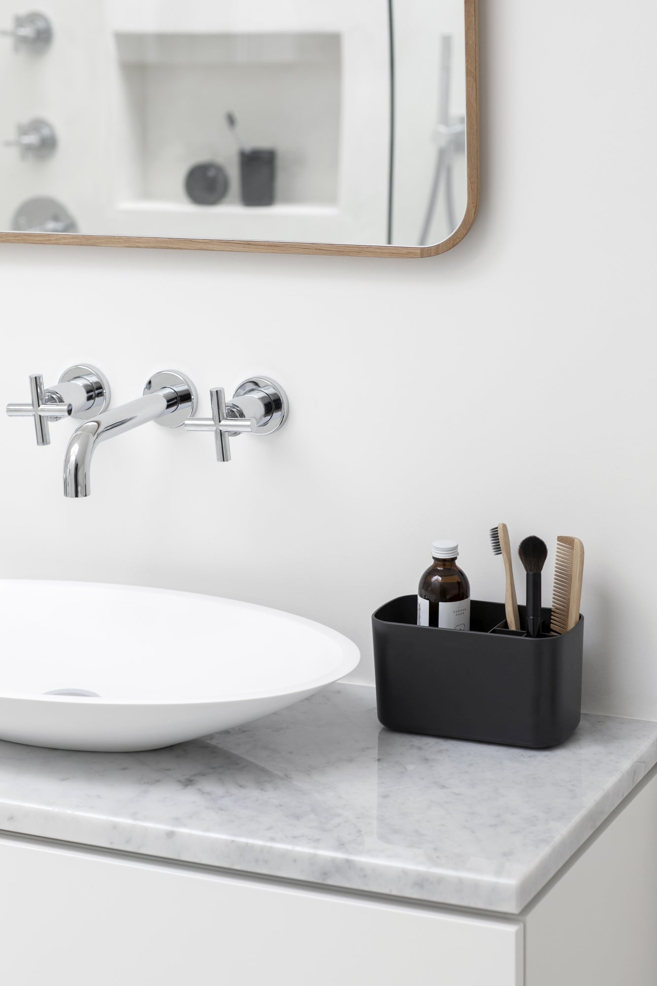 Bathroom Caddy - Dark Grey