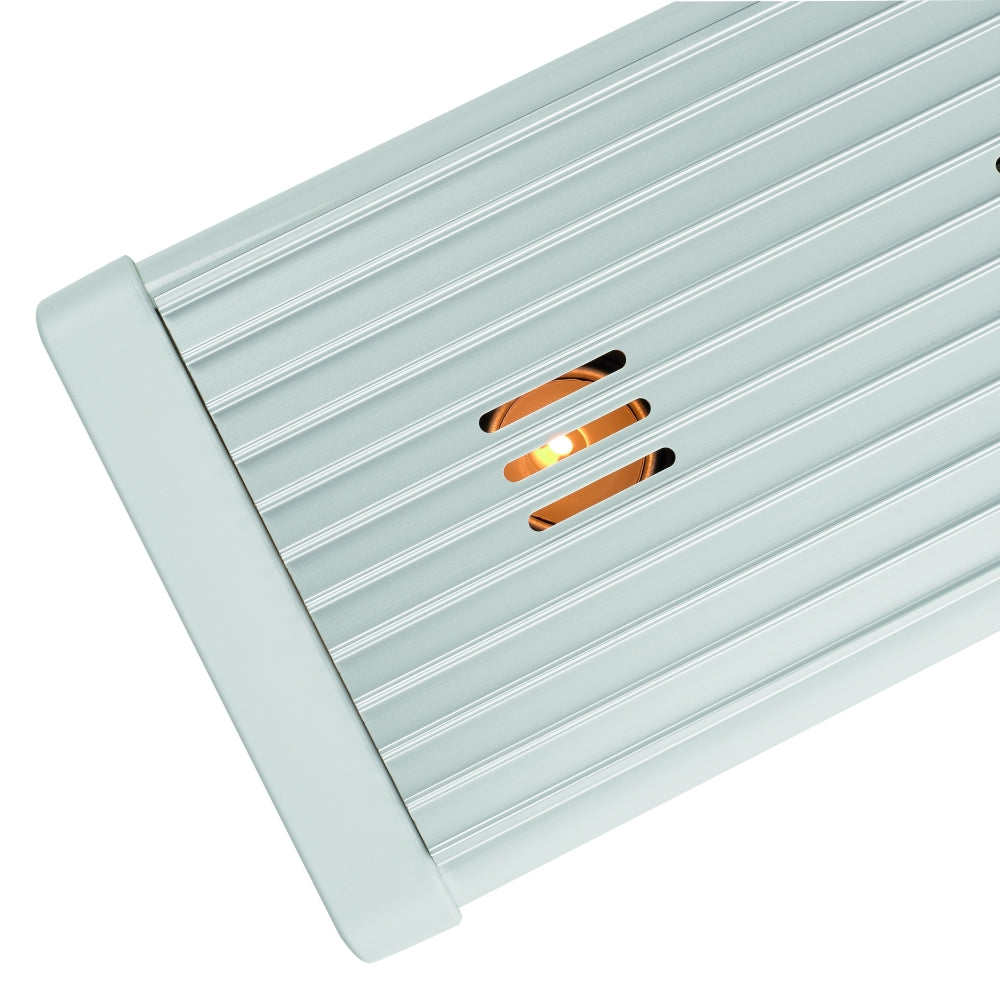 Food Warmer, 2 Burner, White/Grey Grill