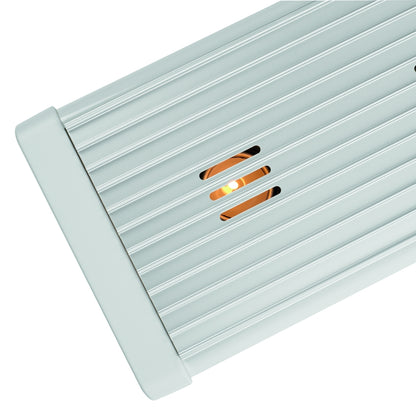 Food Warmer, 2 Burner, White/Grey Grill