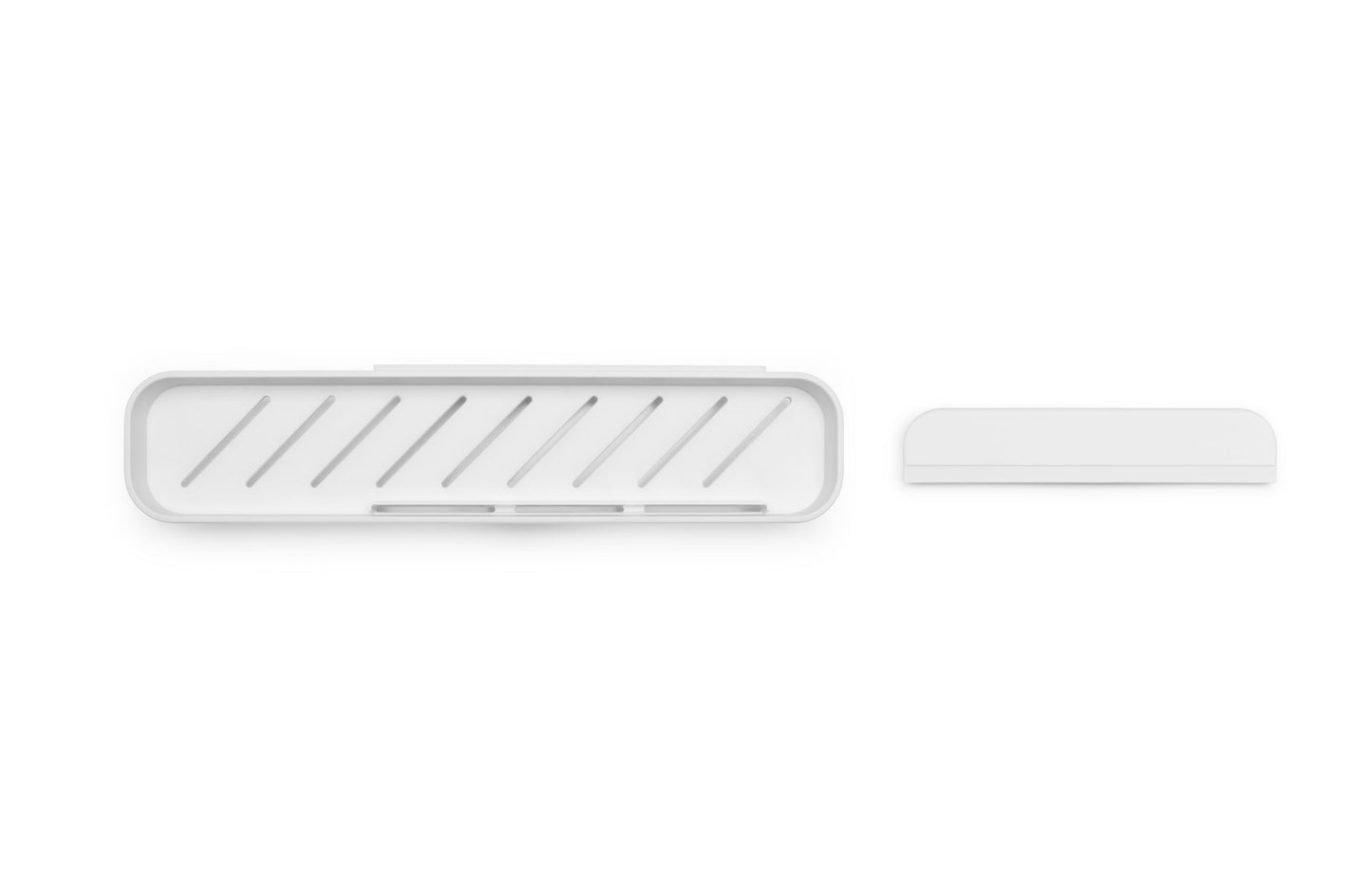 MindSet Shower Shelf with Squeegee - White