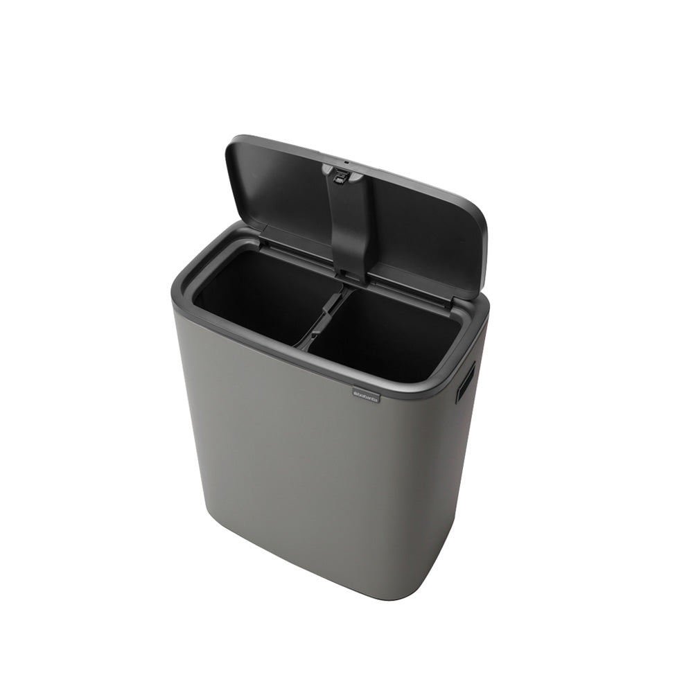 Bo Touch Bin 2 x 30 litre - Mineral Concrete Grey
