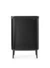 Bo Laundry Bin Hi 2 x 45 litre - Matt Black