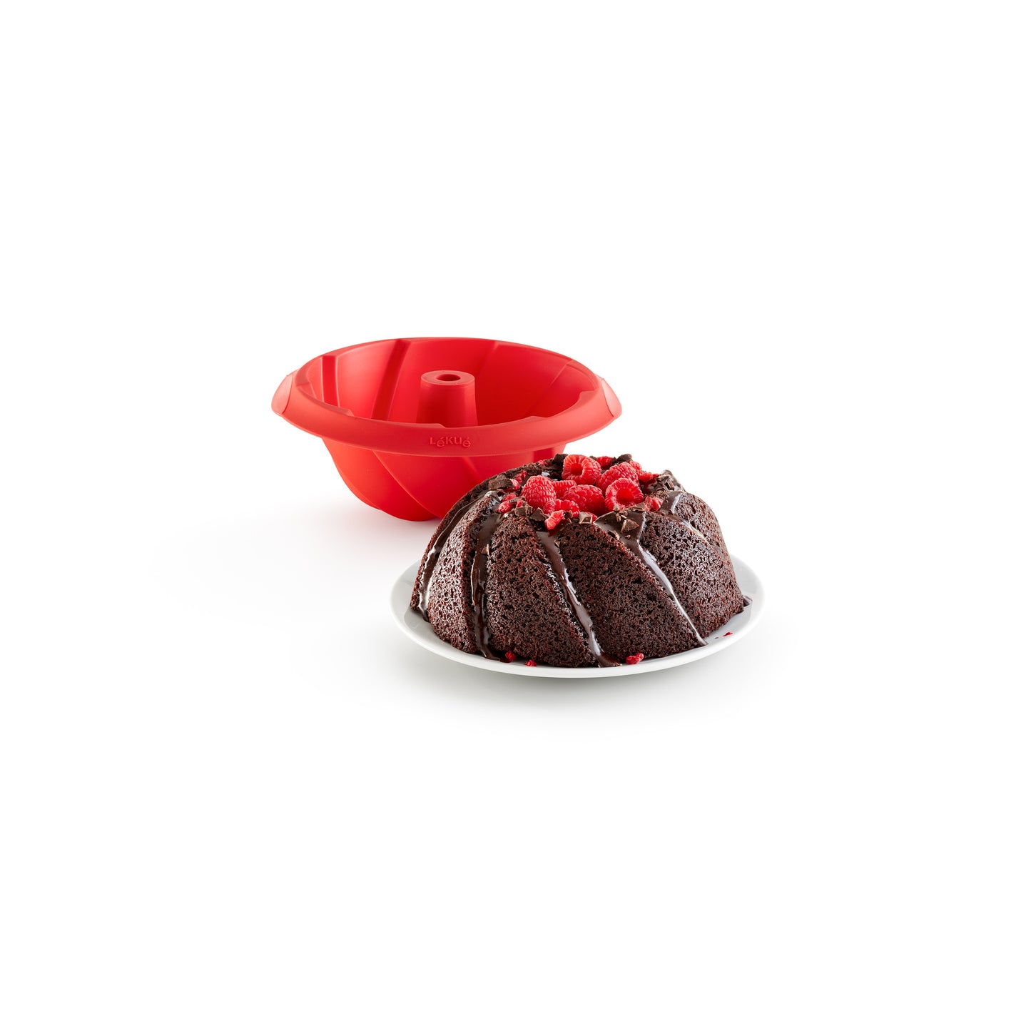 Spiral Savarin Cake Mould - Red