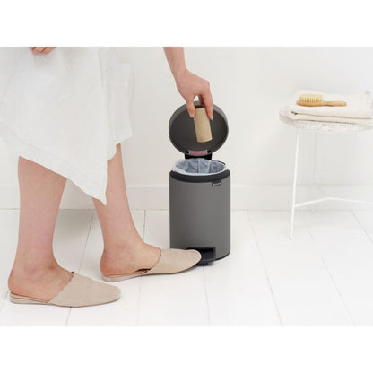 Pedal Bin NewIcon 3 Litre - Mineral Concrete Grey